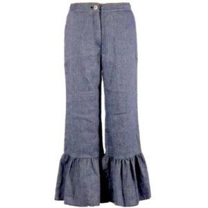 Ett:Twa Anthropologie Women's Sz 4 Linen Pants